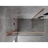 Mexen Mist-B cabine de douche pivotante 90 x 110 cm, transparent, cuivre brossé - 8A2T-090-110-65-00