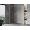 Mexen Mist-B  cabine de douche pivotante 80 x 95 cm, transparent, cuivre brossé - 8A2T-080-095-65-00