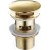 Mexen bouchon rond clic-clack avec trop-plein, Or - 79920-50