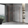 Mexen Mist-B cabine de douche pivotante 80 x 75 cm, transparent, cuivre brossé - 8A2T-080-075-65-00