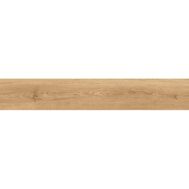 Mexen Meranti Carreau émaillé rectifié Miele G1, carreau de sol et mural aspect bois 120 x 20 cm, mat - TL609-120-020-05