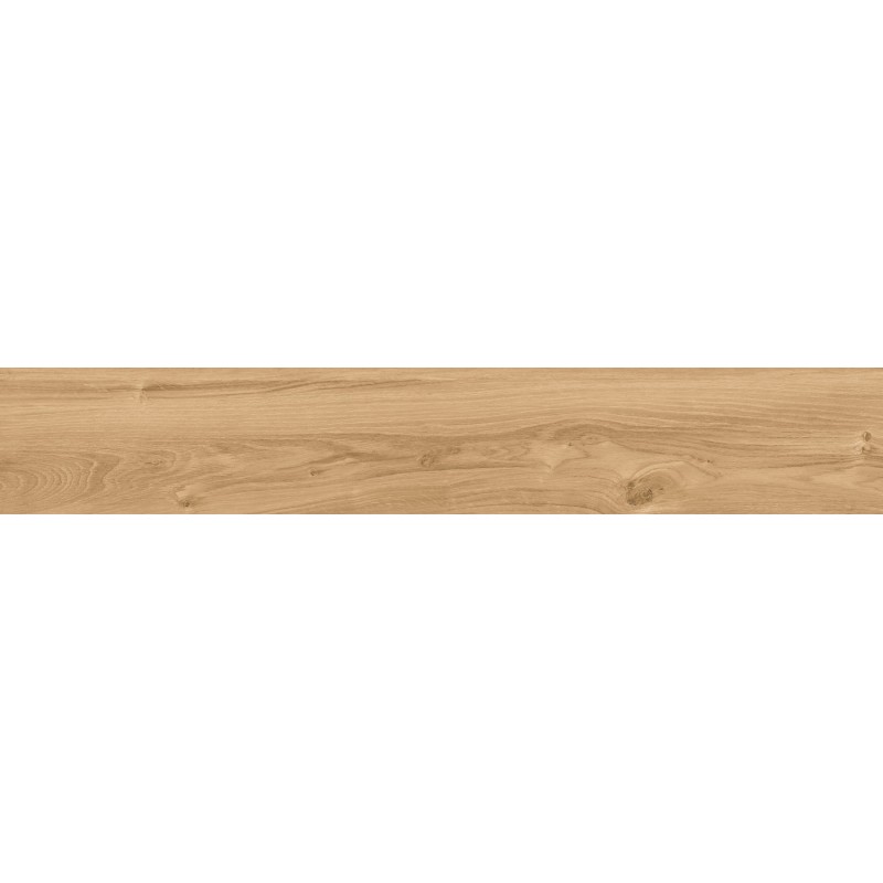 Mexen Meranti Carreau émaillé rectifié Miele G1, carreau de sol et mural aspect bois 120 x 20 cm, mat - TL609-120-020-05