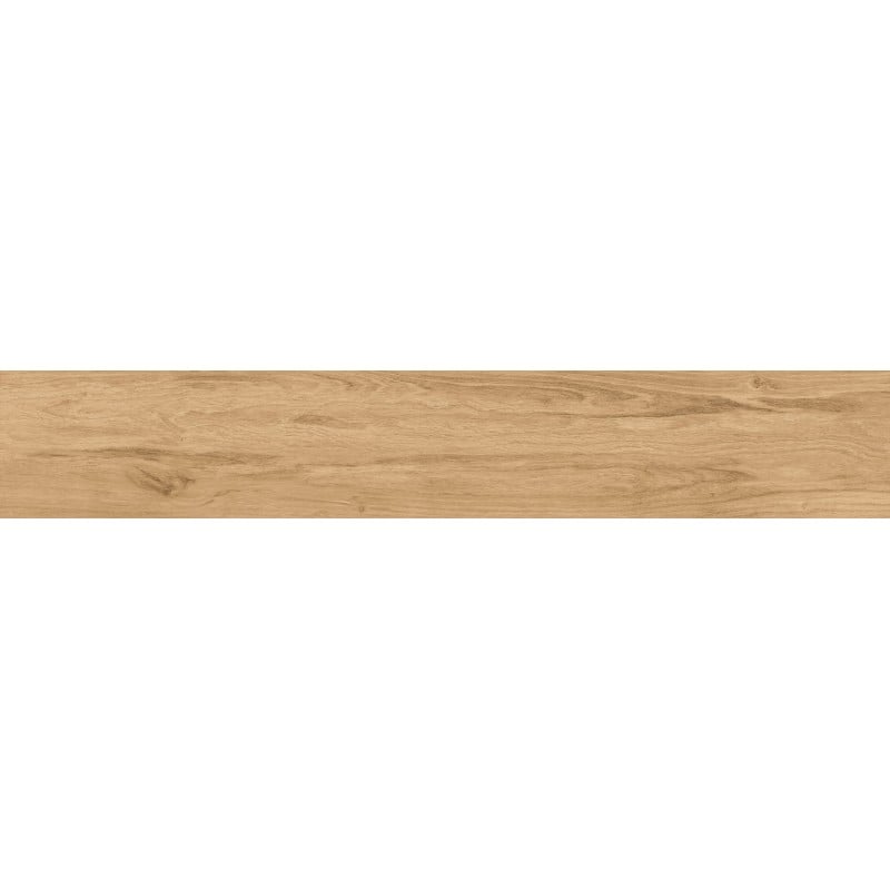 Mexen Meranti Carreau émaillé rectifié Miele G1, carreau de sol et mural aspect bois 120 x 20 cm, mat - TL609-120-020-05