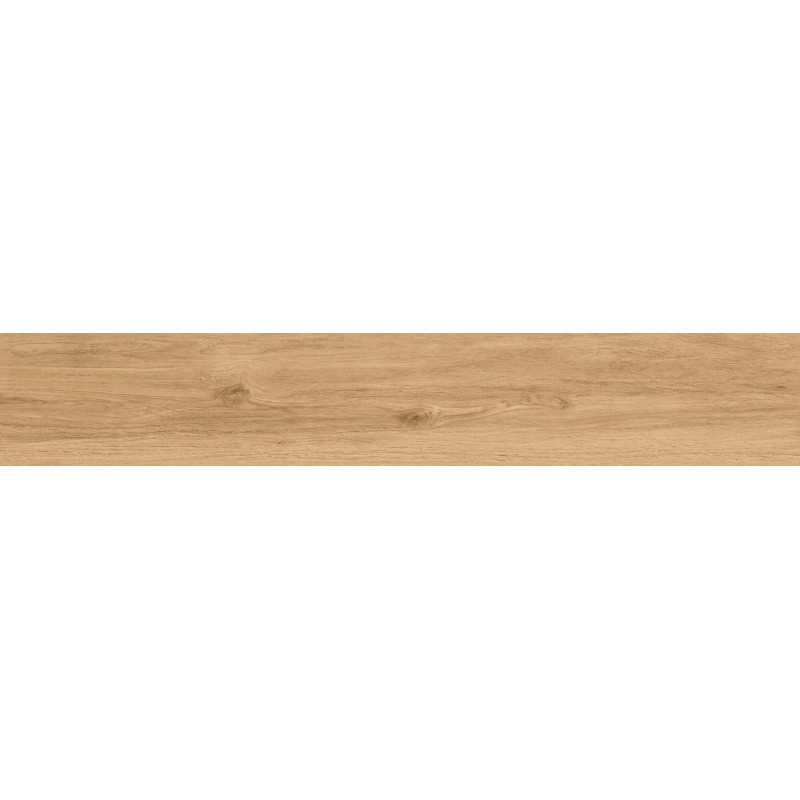 Mexen Meranti Carreau émaillé rectifié Miele G1, carreau de sol et mural aspect bois 120 x 20 cm, mat - TL609-120-020-05