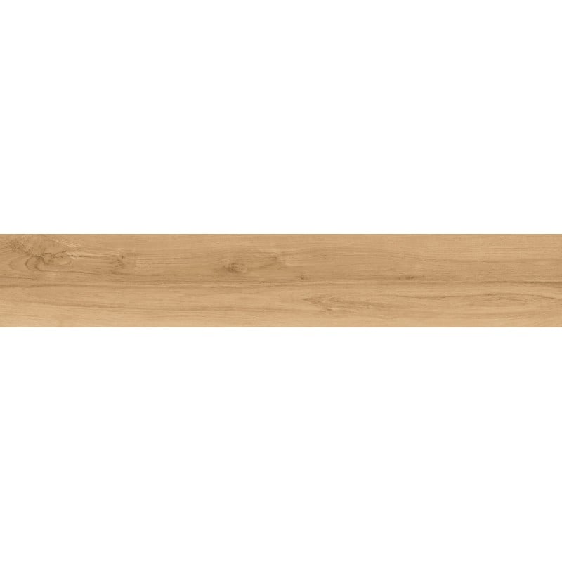 Mexen Meranti Carreau émaillé rectifié Miele G1, carreau de sol et mural aspect bois 120 x 20 cm, mat - TL609-120-020-05