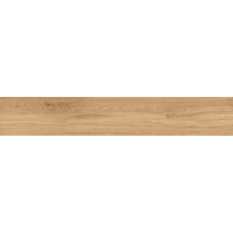 Mexen Meranti Carreau émaillé rectifié Miele G1, carreau de sol et mural aspect bois 120 x 20 cm, mat - TL609-120-020-05