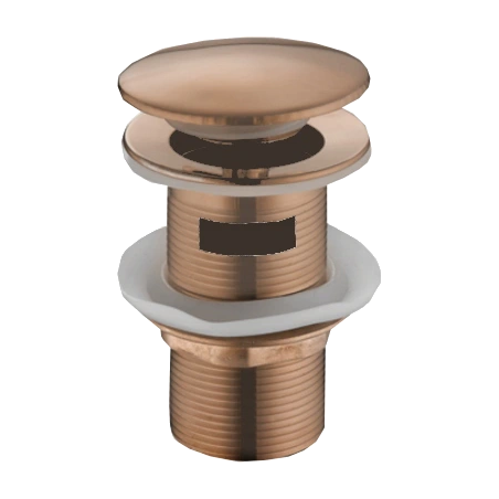 Mexen bouchon rond clic-clack avec trop-plein, Or rose - 79920-60