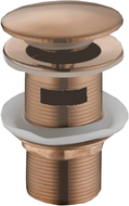 Mexen bouchon rond clic-clack avec trop-plein, Or rose - 79920-60