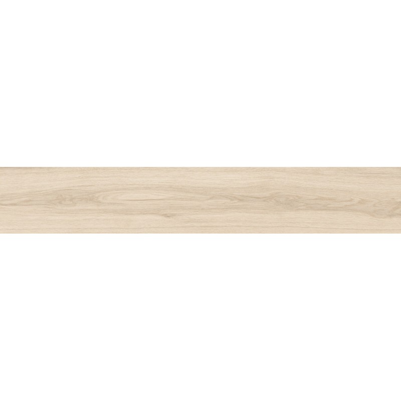 Mexen Hirera Avorio grès émaillé rectifié G1, carreau effet bois sol/mur 120 x 20 cm, mat - TL611-120-020-00