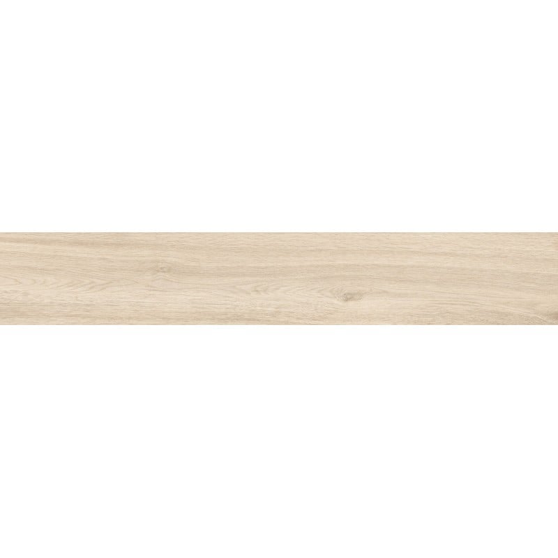Mexen Hirera Avorio grès émaillé rectifié G1, carreau effet bois sol/mur 120 x 20 cm, mat - TL611-120-020-00