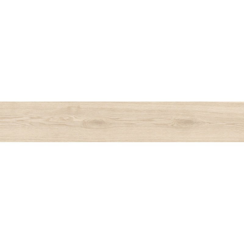 Mexen Hirera Avorio grès émaillé rectifié G1, carreau effet bois sol/mur 120 x 20 cm, mat - TL611-120-020-00