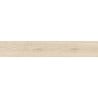Mexen Hirera Avorio grès émaillé rectifié G1, carreau effet bois sol/mur 120 x 20 cm, mat - TL611-120-020-00