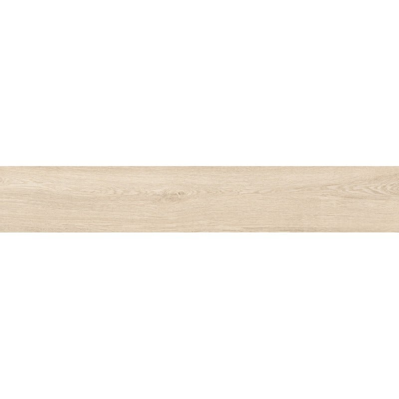Mexen Hirera Avorio grès émaillé rectifié G1, carreau effet bois sol/mur 120 x 20 cm, mat - TL611-120-020-00