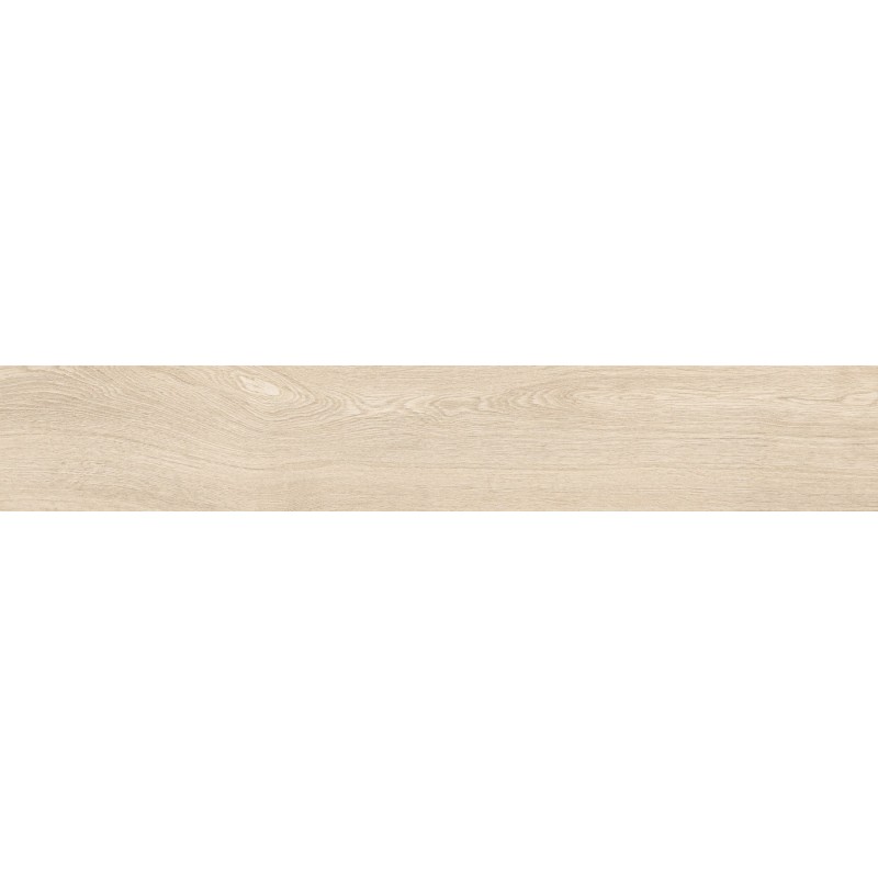 Mexen Hirera Avorio grès émaillé rectifié G1, carreau effet bois sol/mur 120 x 20 cm, mat - TL611-120-020-00