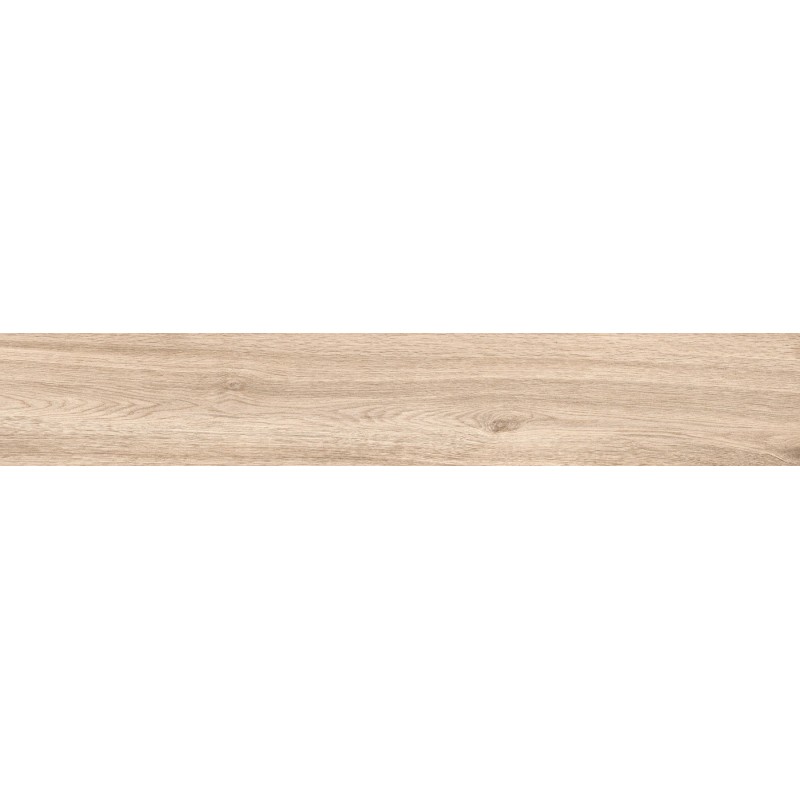 Mexen Hirera Grès beige émaillé rectifié G1, carreau effet bois pour sol et mur 120 x 20 cm, mat - TL611-120-020-01