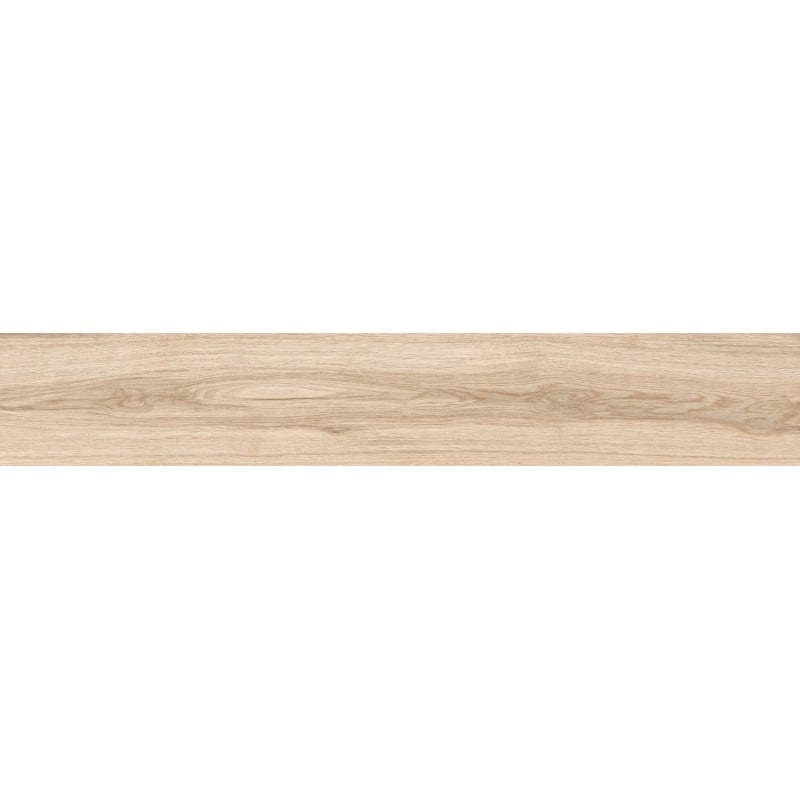 Mexen Hirera Grès beige émaillé rectifié G1, carreau effet bois pour sol et mur 120 x 20 cm, mat - TL611-120-020-01