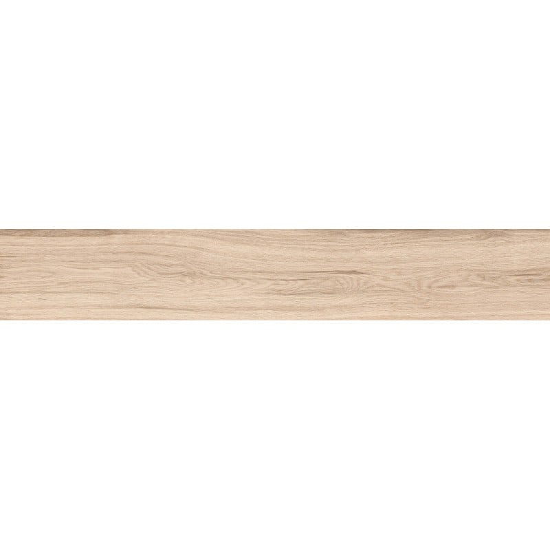 Mexen Hirera Grès beige émaillé rectifié G1, carreau effet bois pour sol et mur 120 x 20 cm, mat - TL611-120-020-01