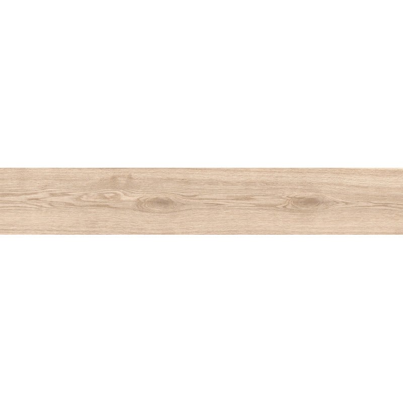 Mexen Hirera Grès beige émaillé rectifié G1, carreau effet bois pour sol et mur 120 x 20 cm, mat - TL611-120-020-01