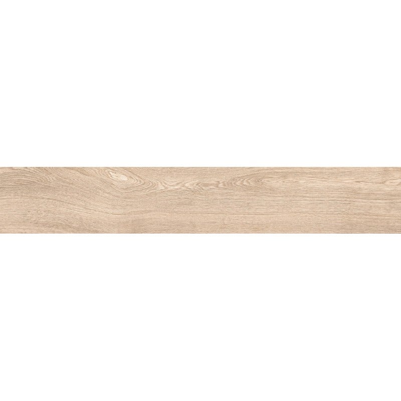Mexen Hirera Grès beige émaillé rectifié G1, carreau effet bois pour sol et mur 120 x 20 cm, mat - TL611-120-020-01