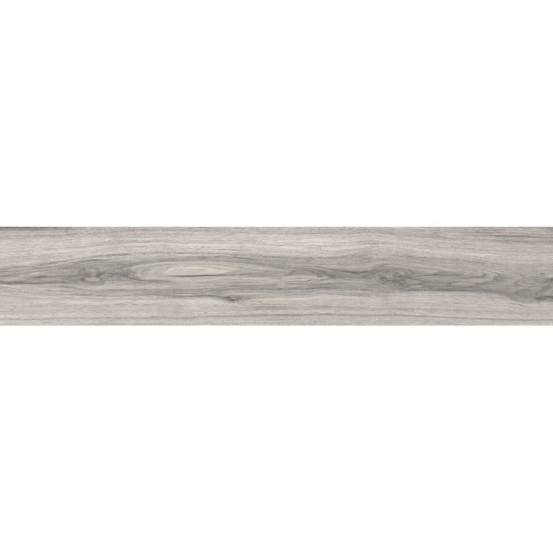 Mexen Hirera Grès gris émaillé rectifié G1, carreau effet bois pour sol et mur 120 x 20 cm, mat - TL611-120-020-03