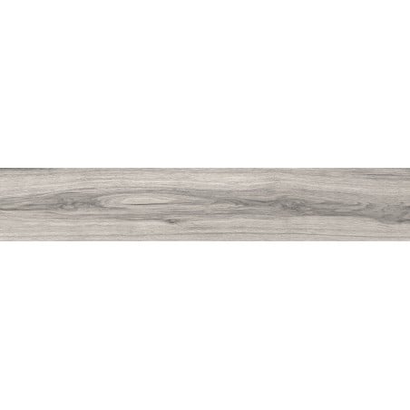 Mexen Hirera Grès gris émaillé rectifié G1, carreau effet bois pour sol et mur 120 x 20 cm, mat - TL611-120-020-03