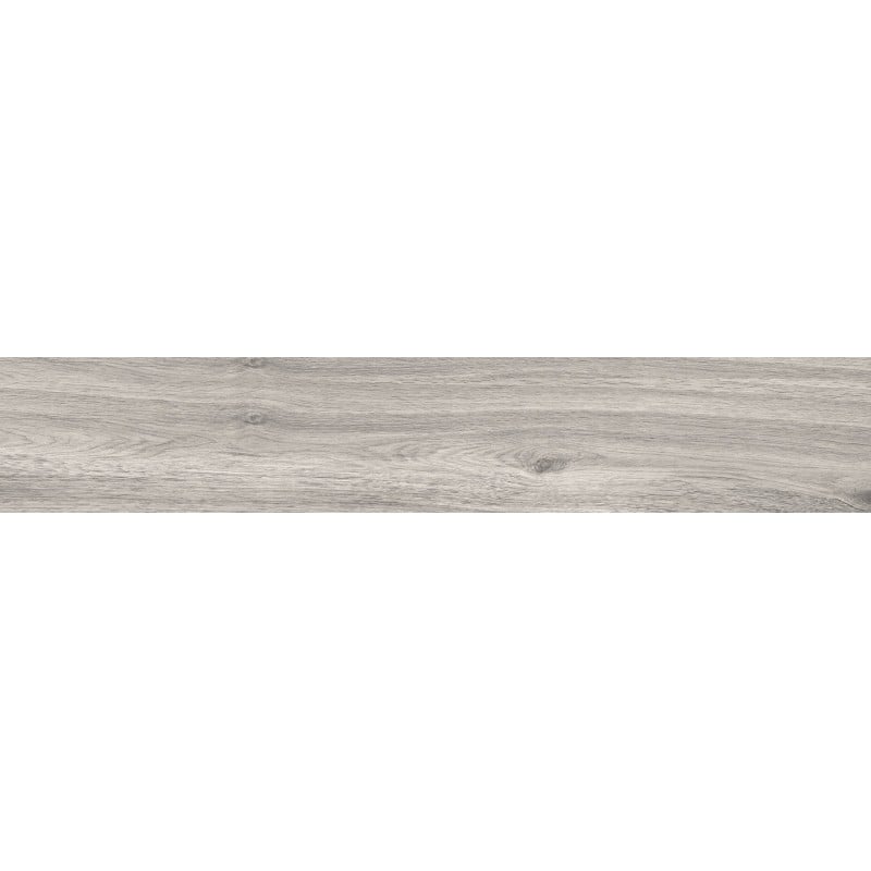 Mexen Hirera Grès gris émaillé rectifié G1, carreau effet bois pour sol et mur 120 x 20 cm, mat - TL611-120-020-03