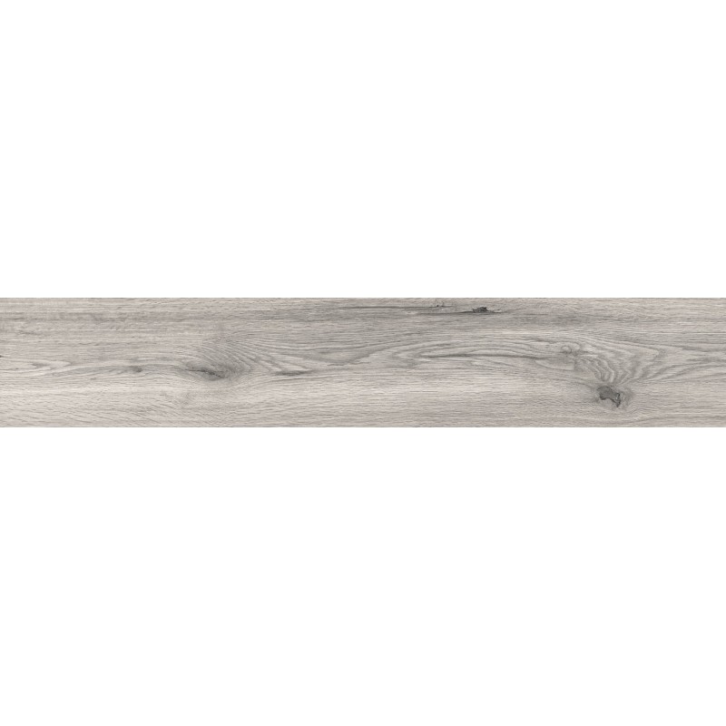 Mexen Hirera Grès gris émaillé rectifié G1, carreau effet bois pour sol et mur 120 x 20 cm, mat - TL611-120-020-03