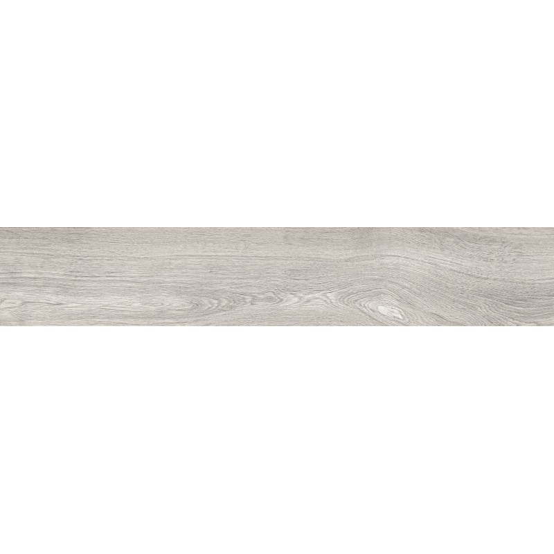 Mexen Hirera Grès gris émaillé rectifié G1, carreau effet bois pour sol et mur 120 x 20 cm, mat - TL611-120-020-03