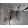 Mexen Mist-B cabine de douche pivotante 95 x 95 cm, transparent, doré - 8A2T-095-095-50-00