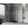 Mexen Mist-B cabine de douche pivotante 95 x 95 cm, transparent, doré - 8A2T-095-095-50-00