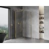 Mexen Mist-B cabine de douche pivotante 95 x 95 cm, transparent, doré - 8A2T-095-095-50-00