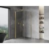 Mexen Mist-B cabine de douche pivotante 95 x 95 cm, transparent, doré - 8A2T-095-095-50-00