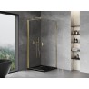 Mexen Mist-B cabine de douche pivotante 90 x 90 cm, transparent, or - 8A2T-090-090-50-00