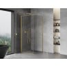 Mexen Mist-B cabine de douche pivotante 85 x 85 cm, transparent, or brossé - 8A2T-085-085-55-00