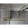 Mexen Mist-B  cabine de douche pivotante 75 x 100 cm, transparent, or brossé - 8A2T-075-100-55-00