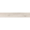 Mexen Hirera Gres blanc émaillé rectifié G1, carreau aspect bois pour sol et mur 120 x 20 cm, mat - TL611-120-020-09
