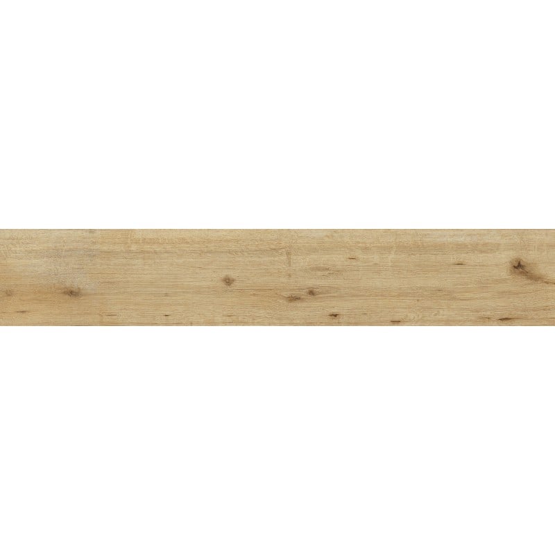 Mexen Cristopher Gres émaillé rectifié amande, carreau imitation bois pour sol et mur 120 x 20 cm, carving - TL612-120-020-00
