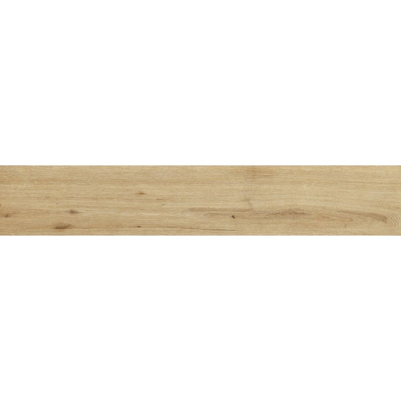 Mexen Cristopher Gres émaillé rectifié amande, carreau imitation bois pour sol et mur 120 x 20 cm, carving - TL612-120-020-00