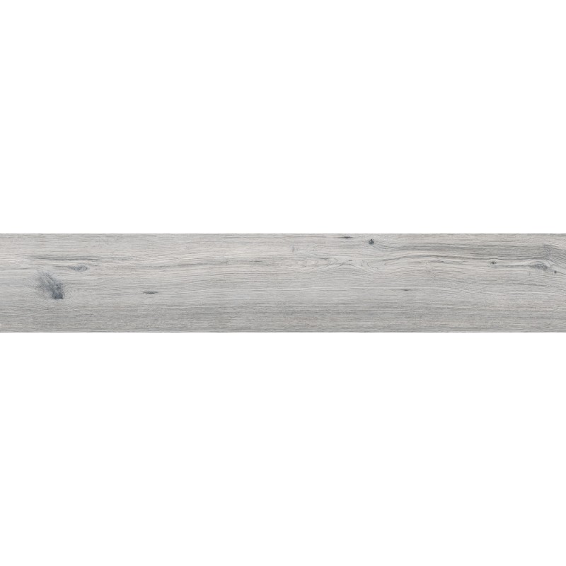 Mexen Cristopher Grès gris émaillé rectifié G1, carreau imitation bois pour sol et mur 120 x 20 cm, gravure