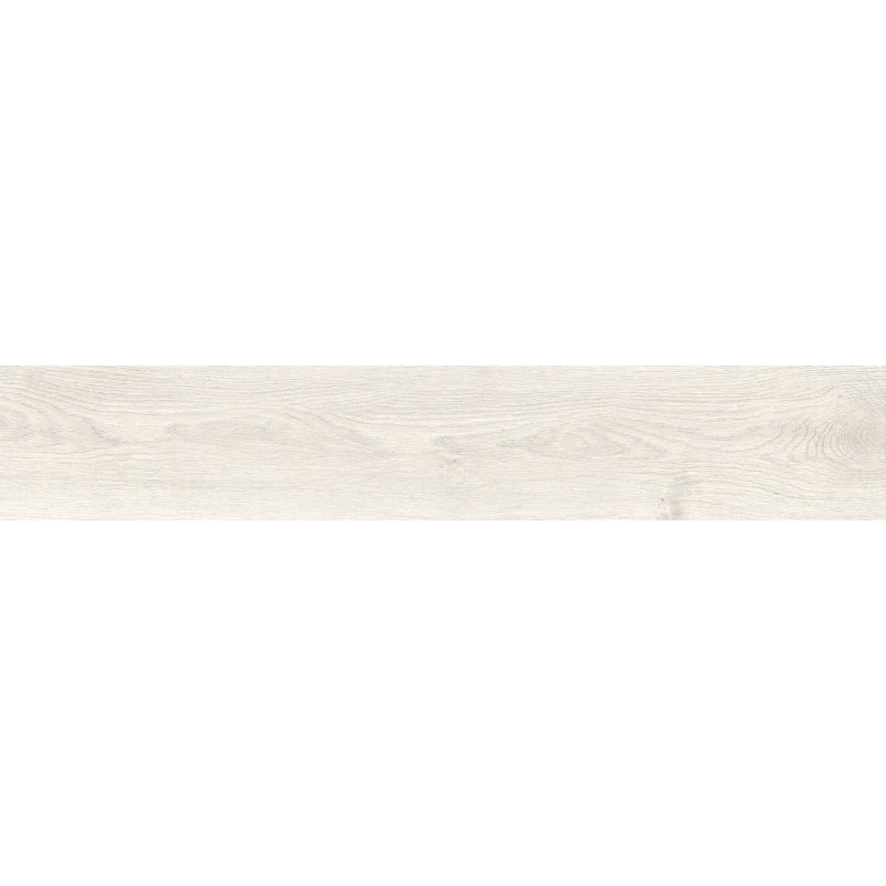 Mexen Wood Ville Grès cérame émaillé Bianco, rectifié G1, carrelage effet bois sol-mur 120 x 20 cm, carving