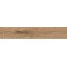 Mexen Wood Ville Grès marron émaillé rectifié G1, carreau de sol et mural aspect bois 120 x 20 cm, carving