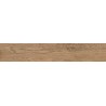 Mexen Wood Ville Grès marron émaillé rectifié G1, carreau de sol et mural aspect bois 120 x 20 cm, carving