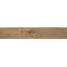 Mexen Wood Ville Grès marron émaillé rectifié G1, carreau de sol et mural aspect bois 120 x 20 cm, carving