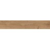 Mexen Wood Ville Grès marron émaillé rectifié G1, carreau de sol et mural aspect bois 120 x 20 cm, carving