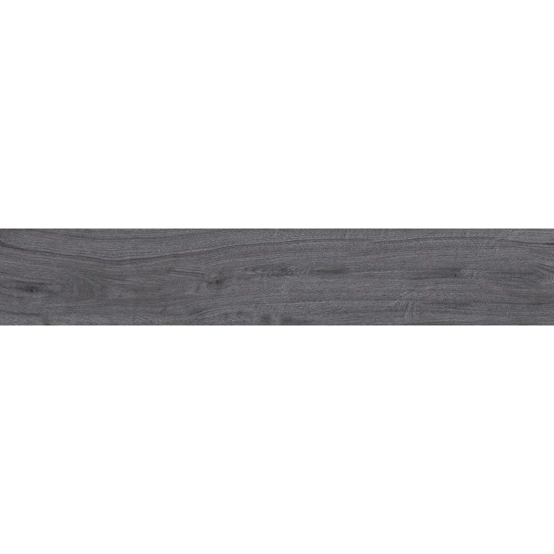 Mexen Wood Ville Grès émaillé rectifié acier G1, carreau effet bois pour sol et mur 120 x 20 cm, carving - TL613-120-020-06