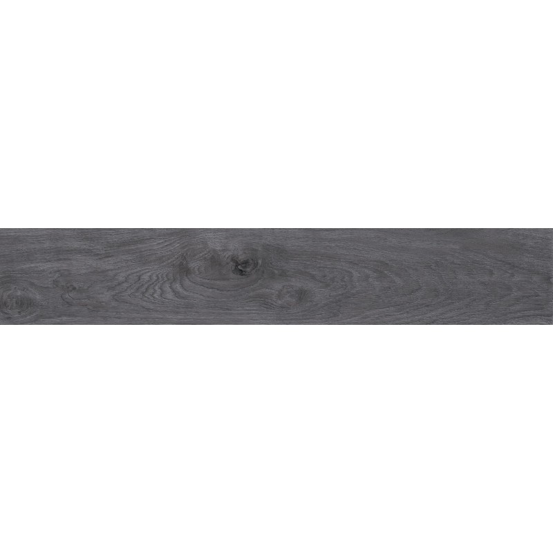 Mexen Wood Ville Grès émaillé rectifié acier G1, carreau effet bois pour sol et mur 120 x 20 cm, carving - TL613-120-020-06