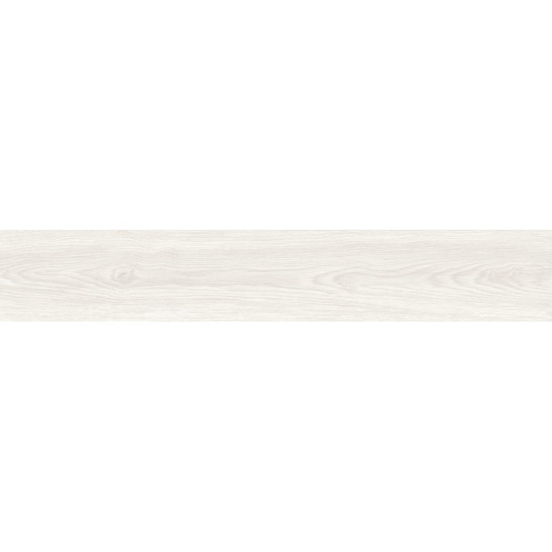 Mexen Savana Carrelage émaillé Bianco rectifié G1, carreau effet bois pour sol et mur 120 x 20 cm, carving - TL614-120-020-00