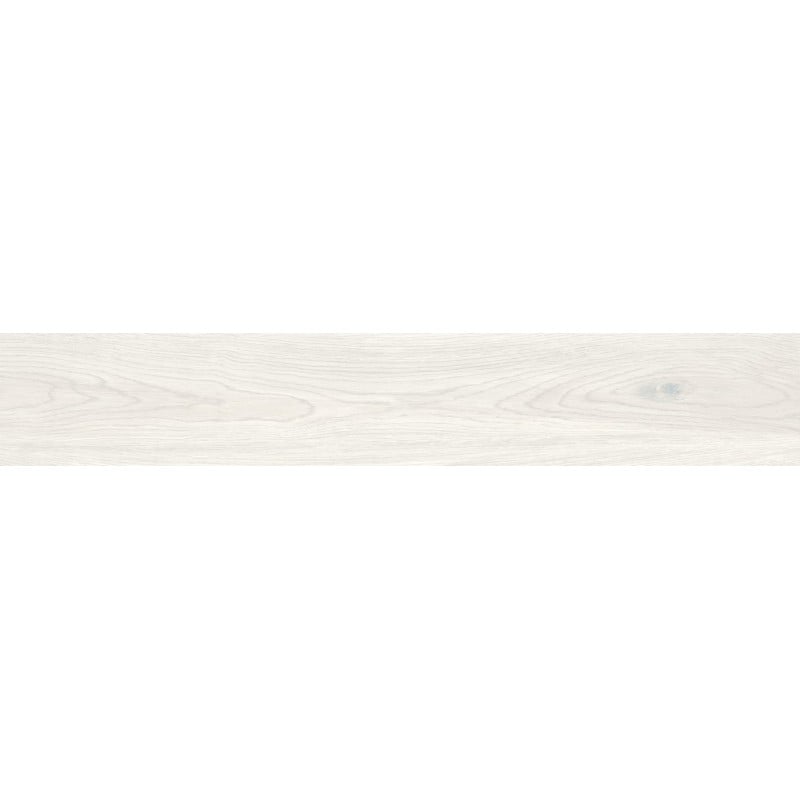 Mexen Savana Carrelage émaillé Bianco rectifié G1, carreau effet bois pour sol et mur 120 x 20 cm, carving - TL614-120-020-00