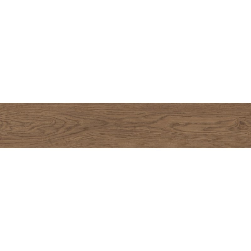 Mexen Savana Gres marron émaillé rectifié G1, carreau effet bois pour sol et mur 120 x 20 cm, carving - TL614-120-020-01