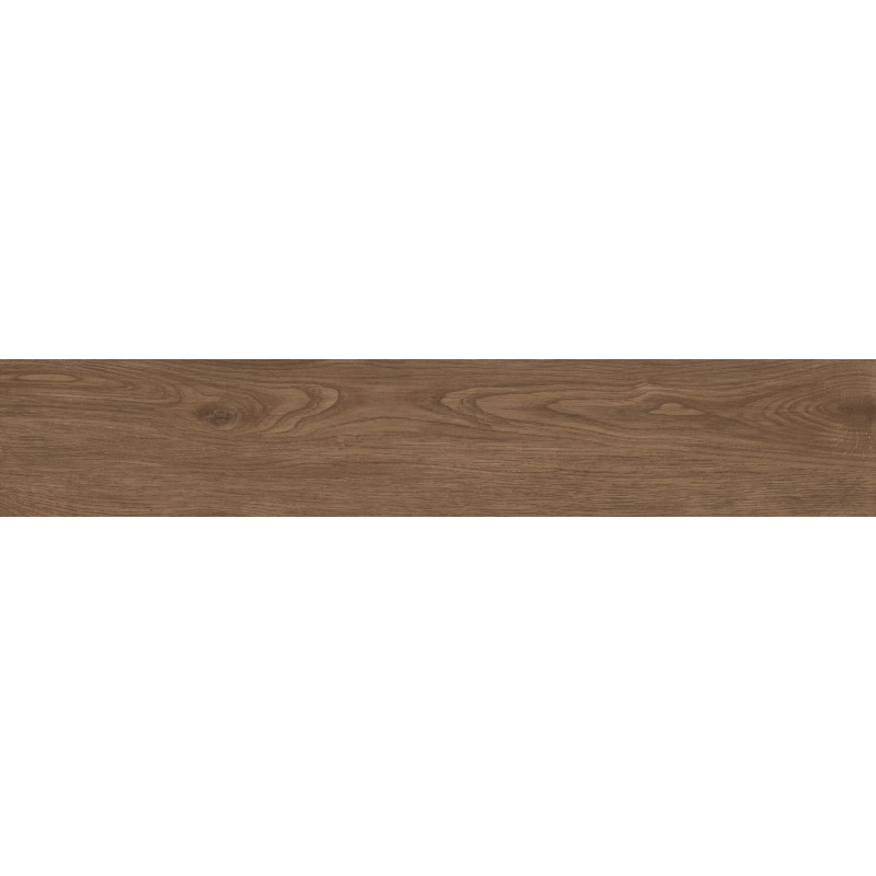 Mexen Savana Gres marron émaillé rectifié G1, carreau effet bois pour sol et mur 120 x 20 cm, carving - TL614-120-020-01